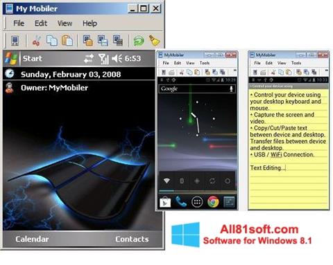 Screenshot MyMobiler untuk Windows 8.1