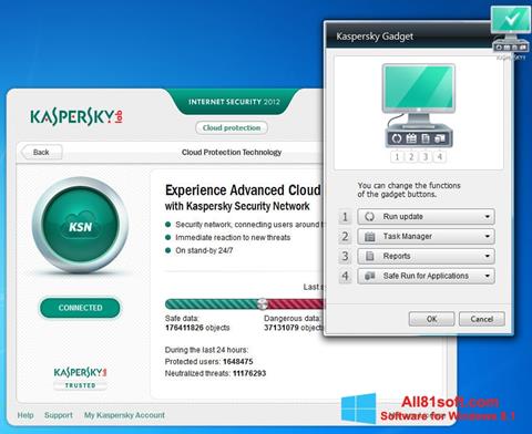 Screenshot Kaspersky Internet Security untuk Windows 8.1