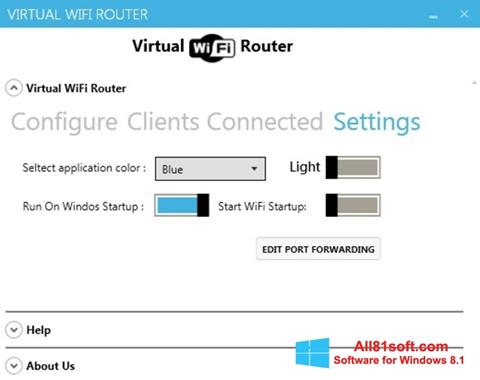 Screenshot Virtual WiFi Router untuk Windows 8.1