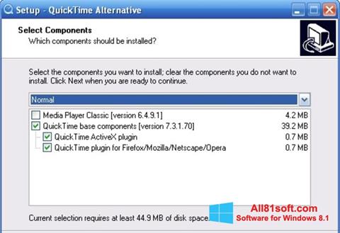 Screenshot QuickTime Alternative untuk Windows 8.1