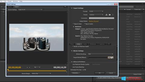 Screenshot Adobe Media Encoder untuk Windows 8.1