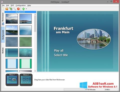 Screenshot DVDStyler untuk Windows 8.1