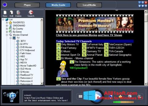 Screenshot Online TV Live untuk Windows 8.1