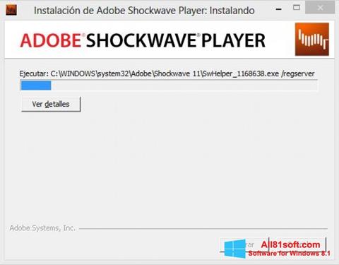 Screenshot Shockwave Player untuk Windows 8.1