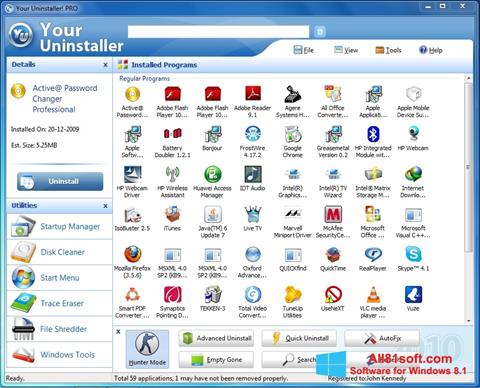 Screenshot Your Uninstaller untuk Windows 8.1