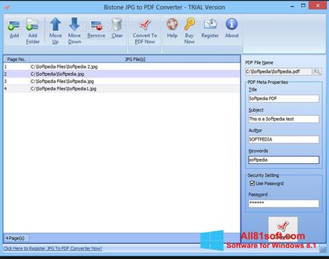 Screenshot Image To PDF Converter untuk Windows 8.1