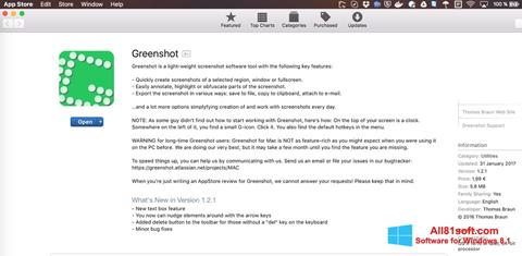 Screenshot Greenshot untuk Windows 8.1