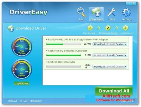 Screenshot Driver Easy untuk Windows 8.1