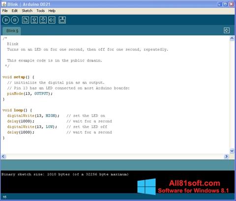 Screenshot Arduino untuk Windows 8.1