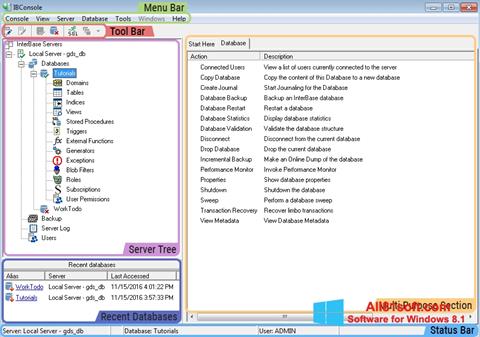 Screenshot InterBase untuk Windows 8.1