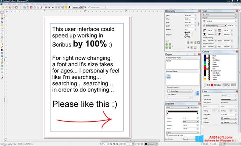 Screenshot Scribus untuk Windows 8.1