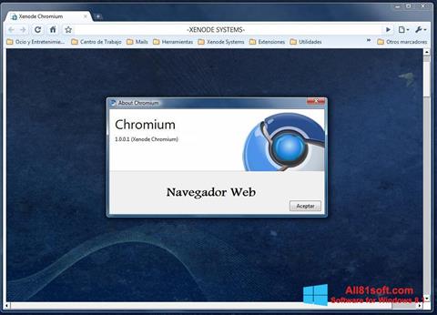 Screenshot Chromium untuk Windows 8.1