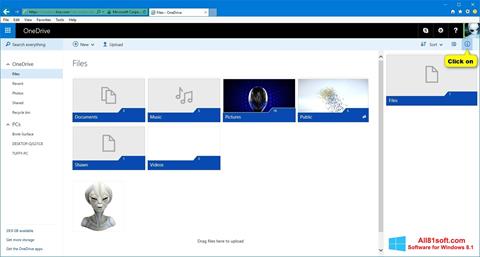 Screenshot OneDrive untuk Windows 8.1