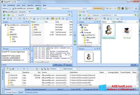 Screenshot SmartFTP untuk Windows 8.1
