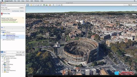 Screenshot Google Earth untuk Windows 8.1