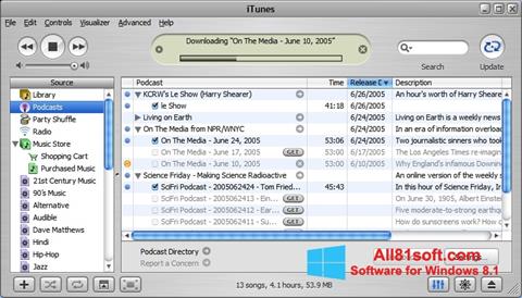 Screenshot iTunes untuk Windows 8.1