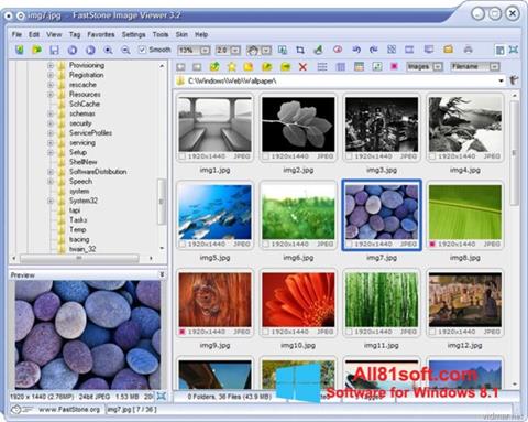 Screenshot FastStone Image Viewer untuk Windows 8.1