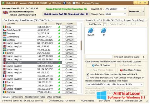 Screenshot Hide ALL IP untuk Windows 8.1