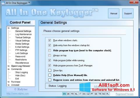 Screenshot Keylogger untuk Windows 8.1
