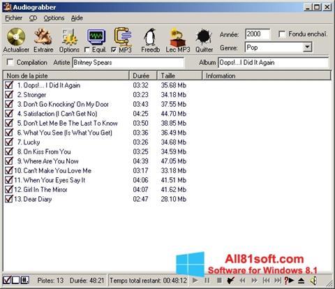 Screenshot Audiograbber untuk Windows 8.1