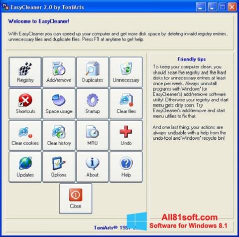 Screenshot EasyCleaner untuk Windows 8.1