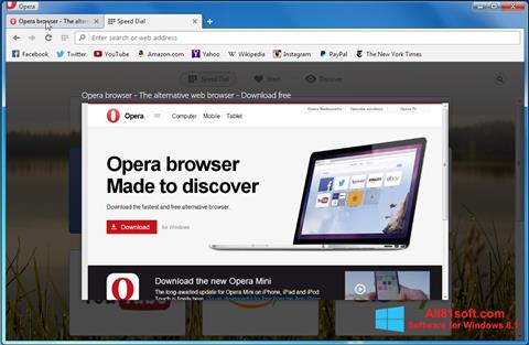 Screenshot Opera Developer untuk Windows 8.1