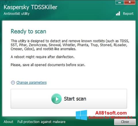 Screenshot Kaspersky TDSSKiller untuk Windows 8.1