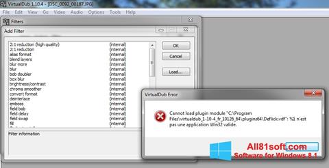 Screenshot VirtualDub untuk Windows 8.1