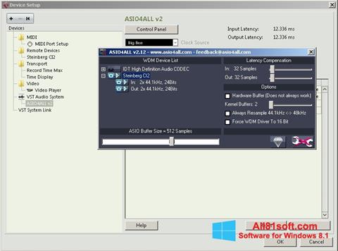 Screenshot ASIO4ALL untuk Windows 8.1