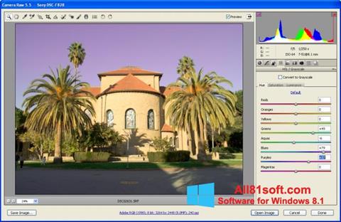 Screenshot Adobe Camera Raw untuk Windows 8.1