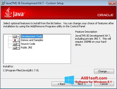 Screenshot Java Development Kit untuk Windows 8.1