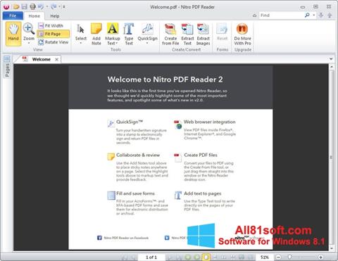Screenshot Nitro PDF Reader untuk Windows 8.1