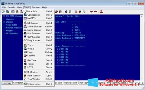 Screenshot IP Tools untuk Windows 8.1