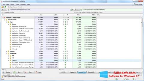 Screenshot GoodSync untuk Windows 8.1