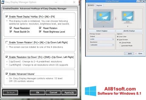 Screenshot Easy Display Manager untuk Windows 8.1