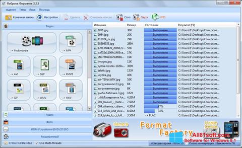 Screenshot Format Factory untuk Windows 8.1