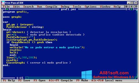 Screenshot Free Pascal untuk Windows 8.1