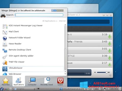Screenshot VkAudioSaver untuk Windows 8.1