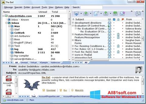 Screenshot The Bat! untuk Windows 8.1
