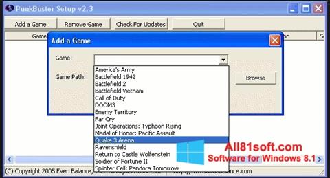 Screenshot PunkBuster untuk Windows 8.1